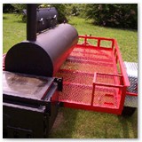 9' x 24" hog cooker and pig roasters w/ grill griddle option
